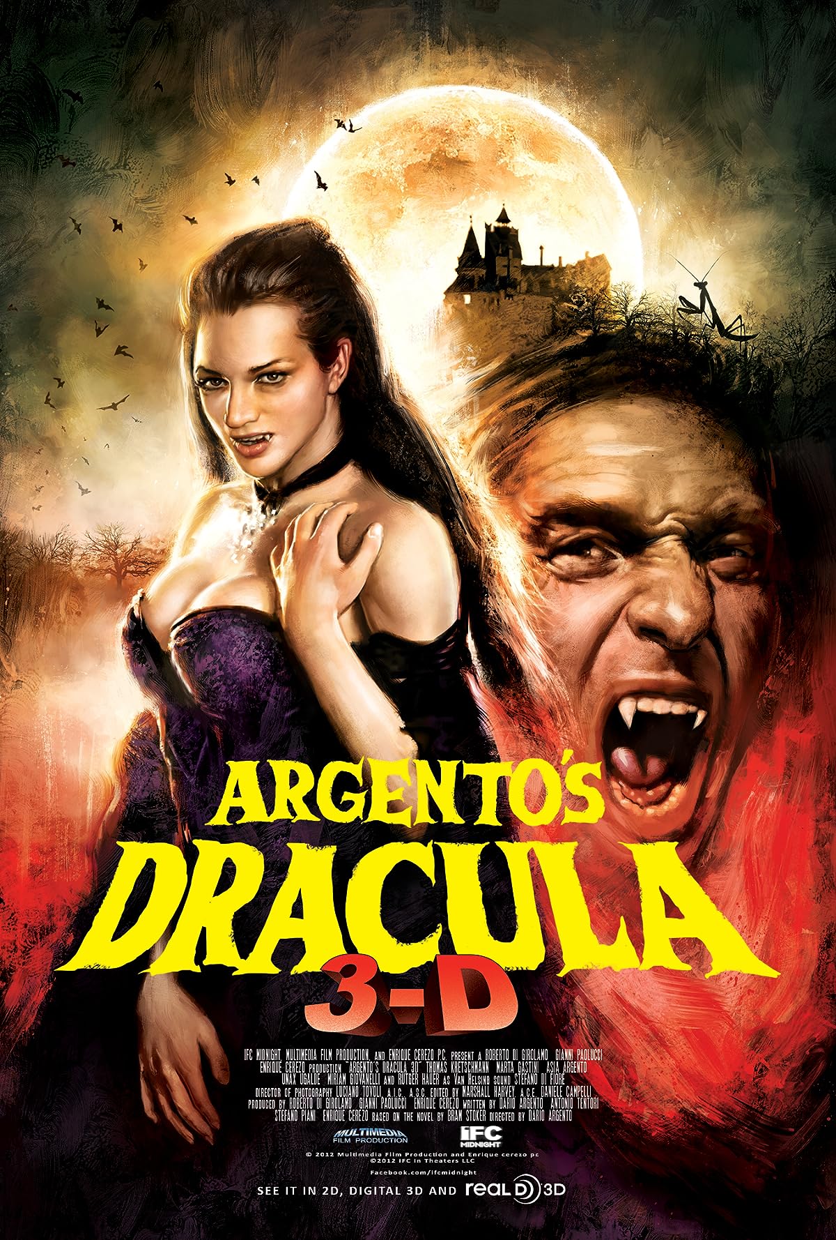 Argento's Dracula Movie poster